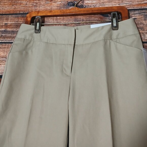 NWT Worthington Pants Size 8 Petite Heritage Khaki Modern Fit Slim Leg Mid Rise - Picture 4 of 10